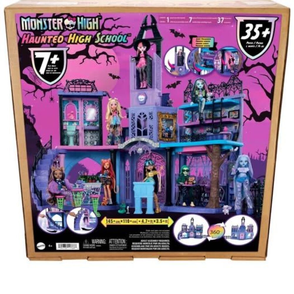 Monster High Haunted High School Dollhouse Playset with 35+ Accessories